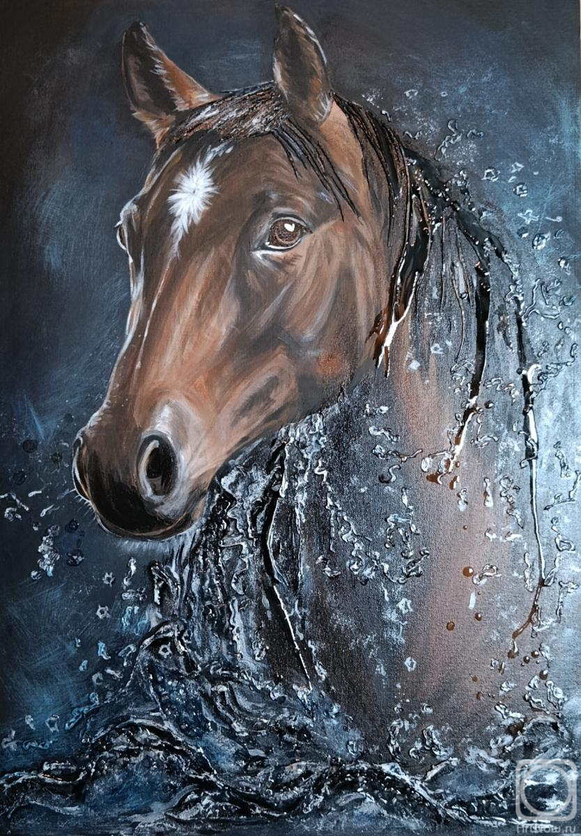 Bocharnikova Natalya. Horse in the water