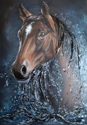 Horse in the water