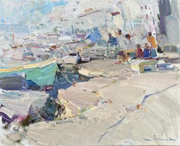 Old fishing pier. Makarov Vitaly