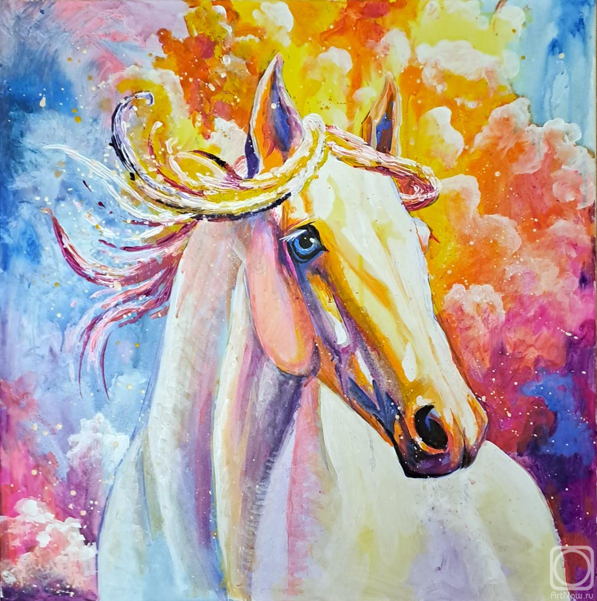 Okolnichnikova Mariya. White horse