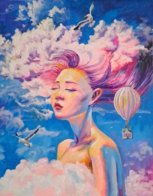 Flying in a dream. Okolnichnikova Mariya