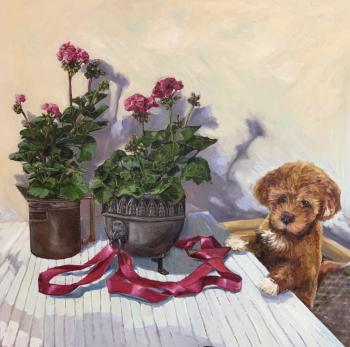 In Search of Something Tasty (Still Life With Geranium). Malyutina Yuliya