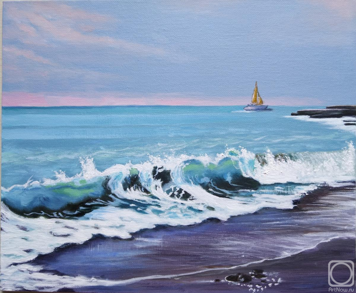 Mironova Margarita. Oil painting Sea Wave
