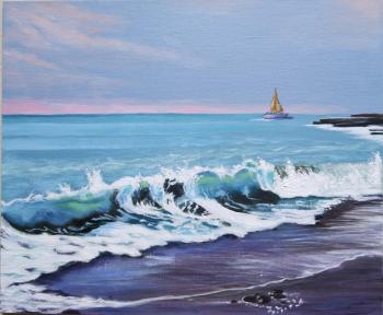 Oil painting Sea Wave