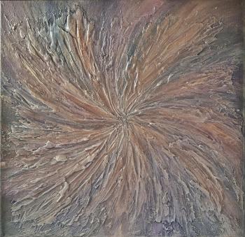 Feelings A1-2 Abstract Textured Mandala. Russkih Elena