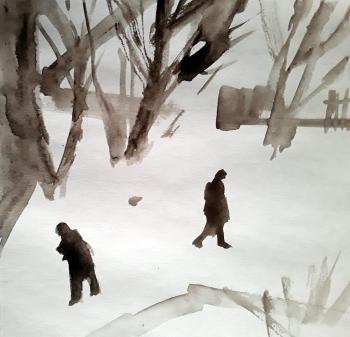 Winter (Sepia). Knecht Aleksander