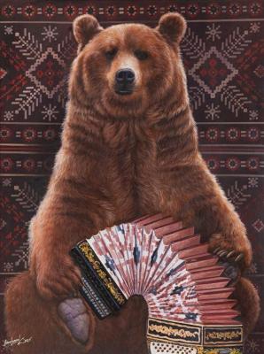 Bear, Accordion, and Cranberries