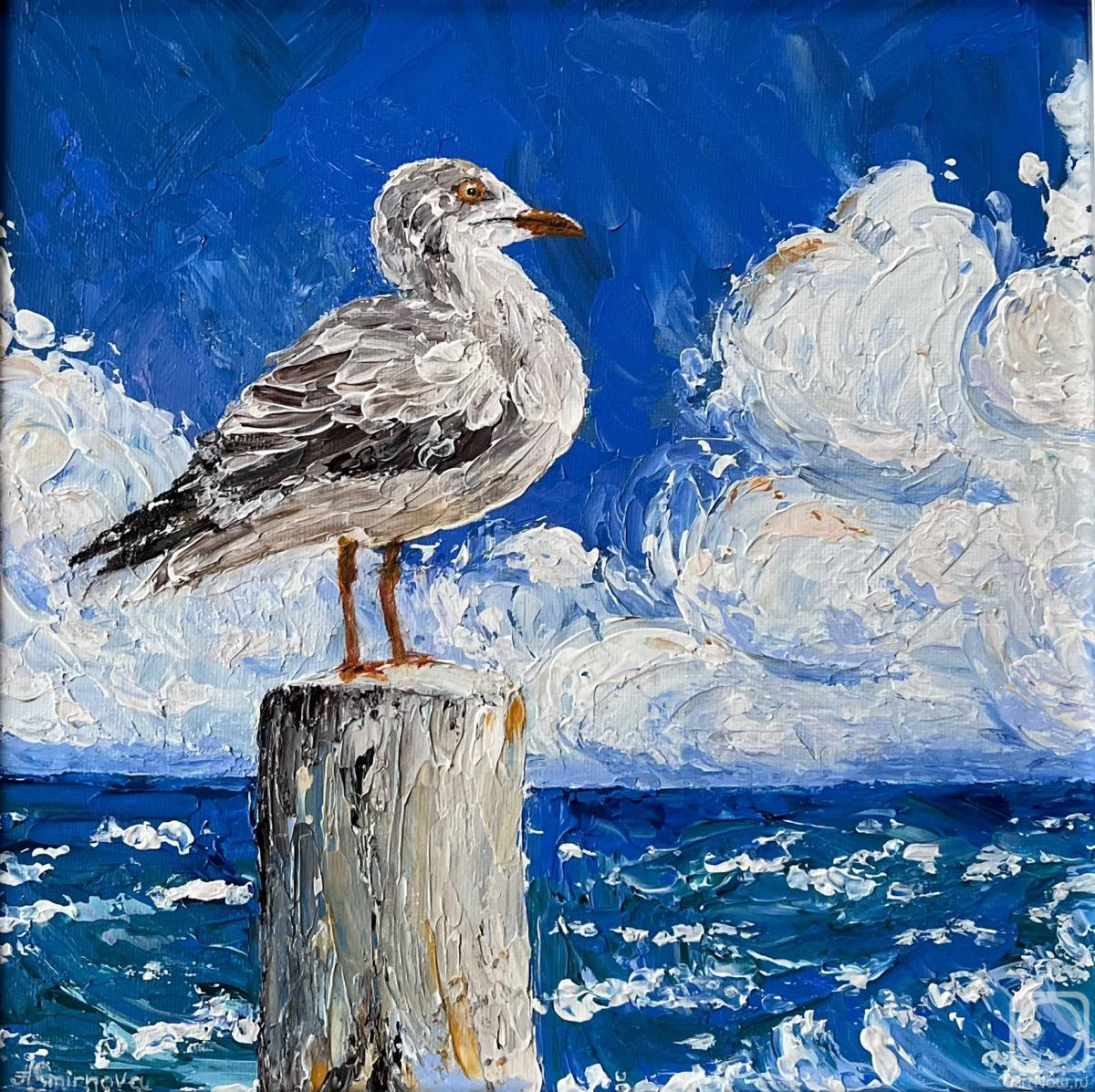 Smirnova Alina. Sea. Seagull. Summer