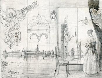 The end of Empire I (sketch for School mural) (Soloveckiy Monastery). Yudaev-Racei Yuri