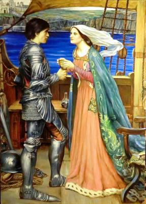 Tristan and Isolde with a potion (the cop from Waterhouse). Litvinov Valeriy