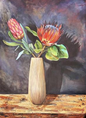 Still life with protea (������� � �������). �������� ����
