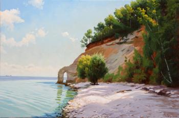 The coast near the Kama estuary on the Volga River