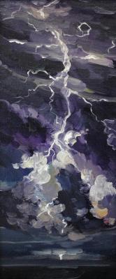 Thunderstorm at sea. Fyodorova-Popova Tatyana