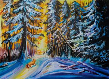 A Fox on the Hunt. Elshin Sergey