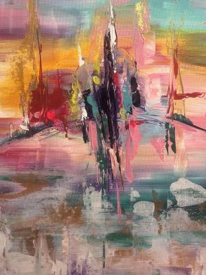 The City Beyond Sleep (Colorful City Art). Zaytseva Tatyana