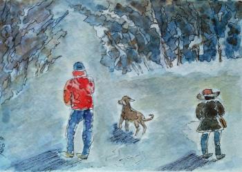 Winter day. Walk. Savelyeva Elena