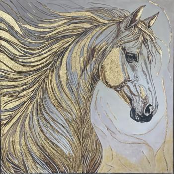 A horse in an abstract style