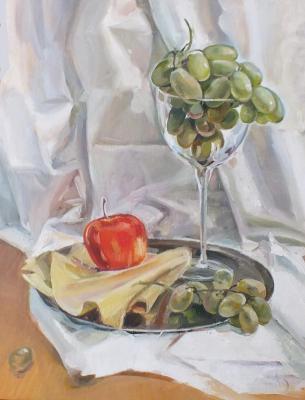 Still life with grapes (Drapery Painting). Odnolko Natalia