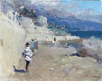 Autumn walk by the sea (Sunny Autumn Landscape). Makarov Vitaly