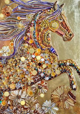 Sun Golden horse. Bast Irina