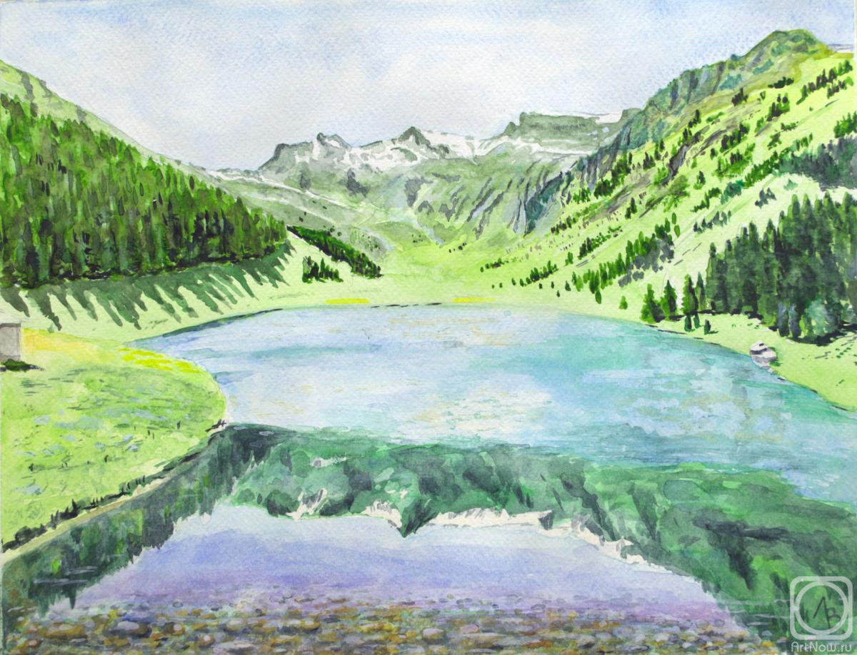 Lebedev Vladimir. Alpine lake