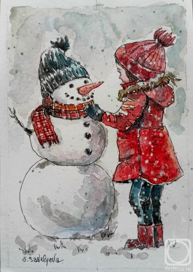 Savelyeva Elena. Snow has fallen