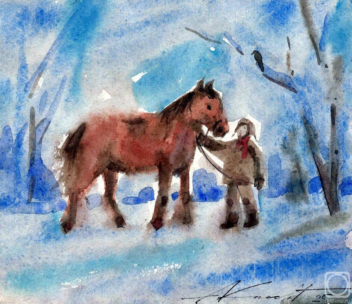 Knecht Aleksander. Red horse