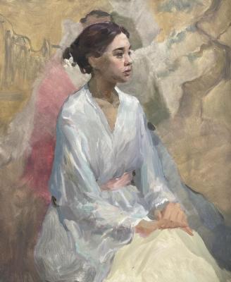 Portrait on "the dance of water and wind". Zyablova Olga