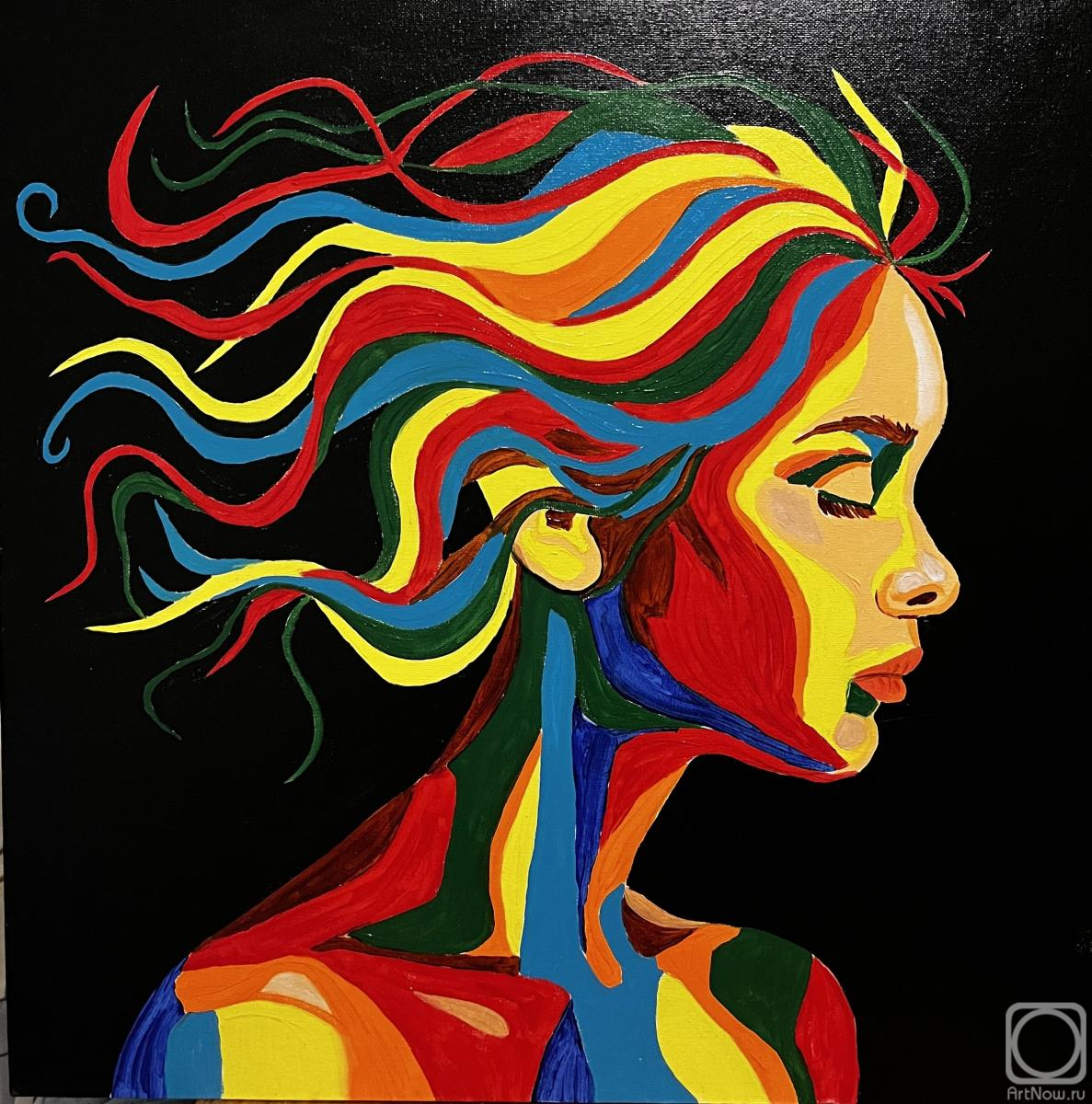 Hramtsova Sofiya. Rainbow thoughts-hair