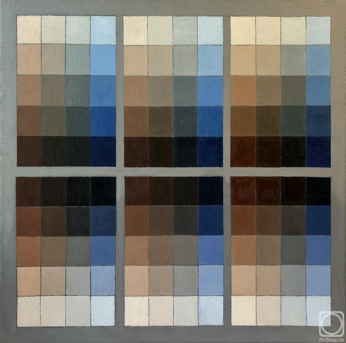 Yudaev-Racei Yuri. Gradations : Ultramarine & Burnt Sienna