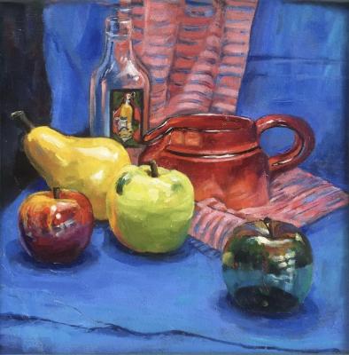 Malyutina Yuliya Andreevna. Still life with fruits