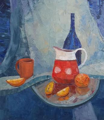 In the village (Pastel Oranges). Troitskaya Nina