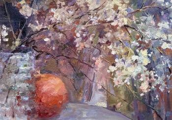 The last almond tree blossom