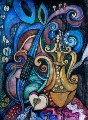 Nocturne in Turquoise and Gold