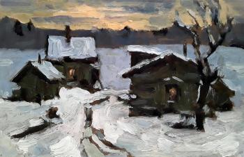 Yuletide evening. Knecht Aleksander