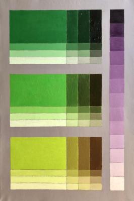 Bright Greens & Burgundy. Yudaev-Racei Yuri