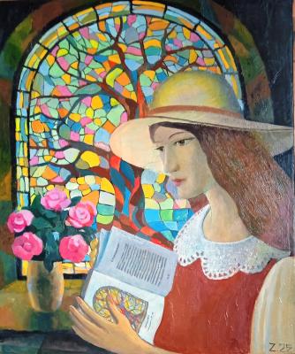 The girl with the book. Zaytsev Anatoliy