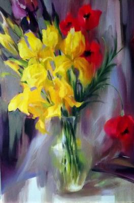 Flowers. Irises. Anderson Elena