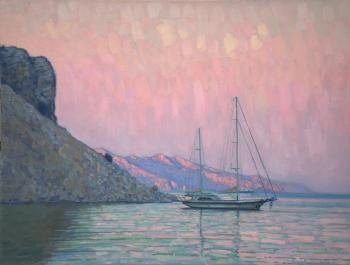 Sunset. Italian beach. Kozhin Simon