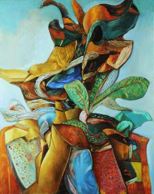 Yellow and green composition (Picasso-Inspired Collectible Art). Podgaevskaya Marina