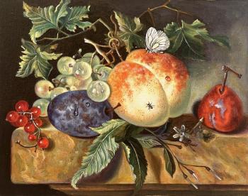 Still Life with Peach