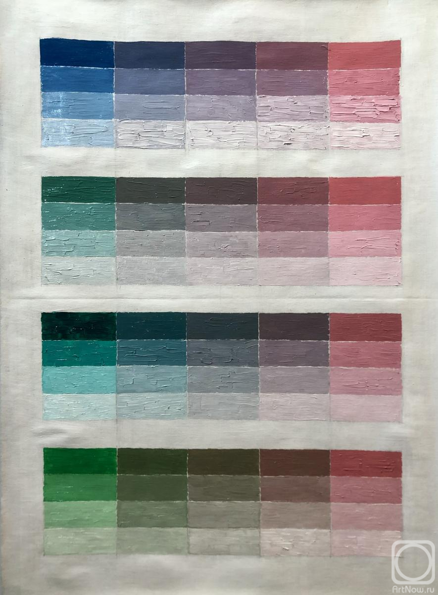 Yudaev-Racei Yuri. Gradations : Blue Greens & Btight Red