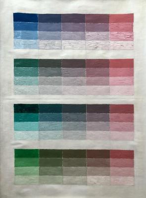 Gradations : Blue Greens & Btight Red. Yudaev-Racei Yuri