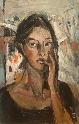 Portrait of an unknown woman. Belohvostova Mariya