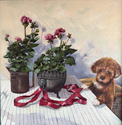 Untitled (Still Life With Geranium). Malyutina Yuliya