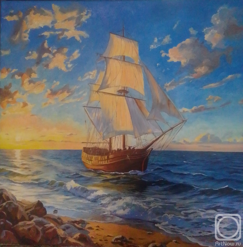 Strizhova Tatyana. Sailboat