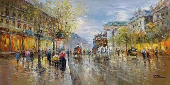 The landscape of Paris Antoine Blanchard. Boulevard de La Madeleine. Vevers Christina