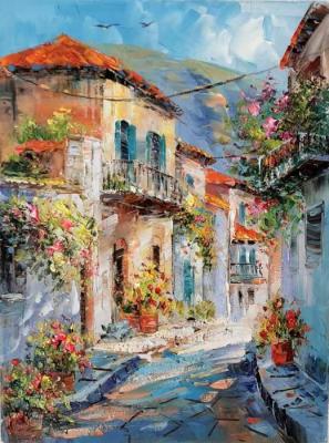 The sun walks down the street. Vlodarchik Andjei