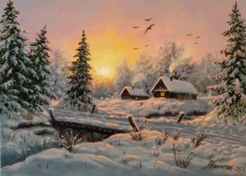 A frosty evening. Kruglyak Andrey