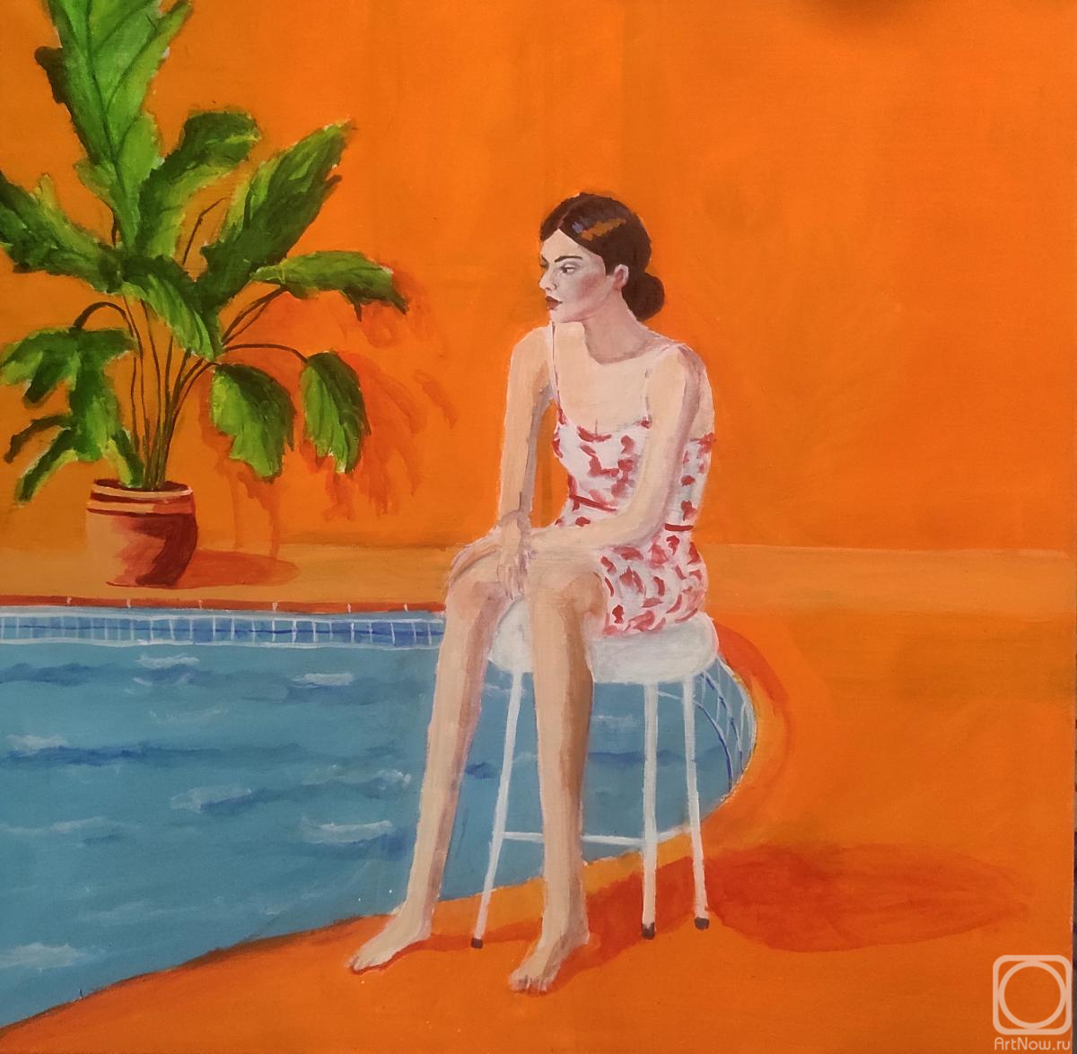 Chuzhakova Olga. Girl by the pool